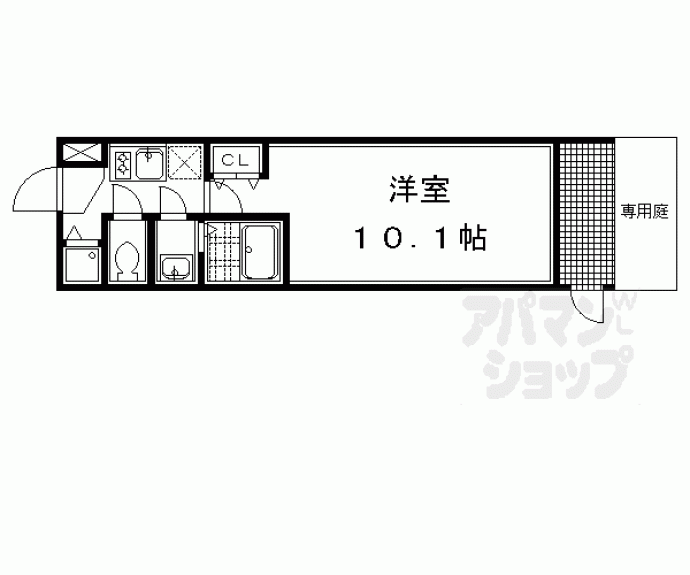 【プレサンス京都四条大宮】間取