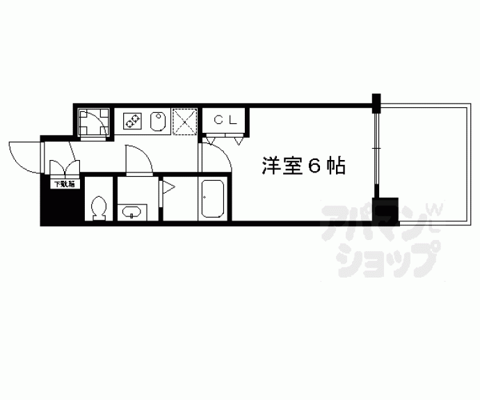 【プレサンス京都四条大宮】間取