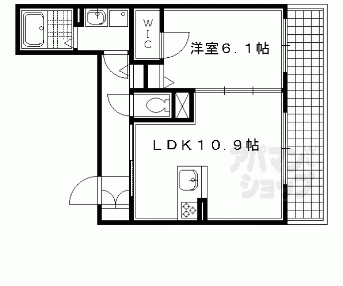 【シャーメゾン花咲】間取