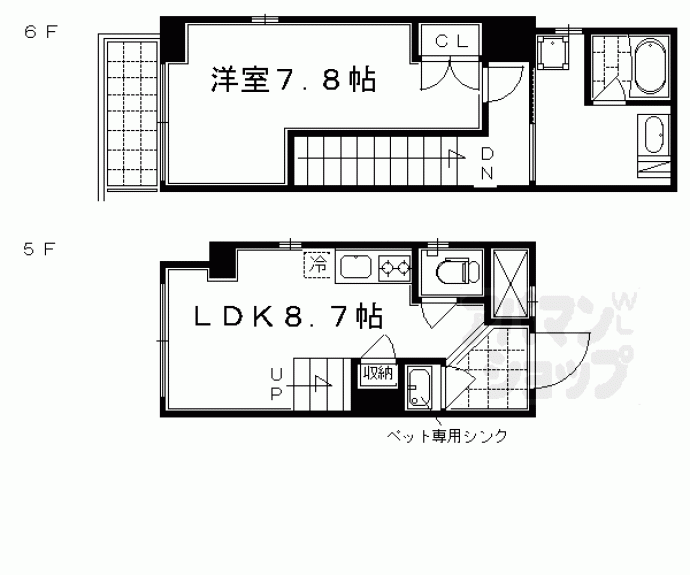 【セント綾大宮Ⅱ】間取