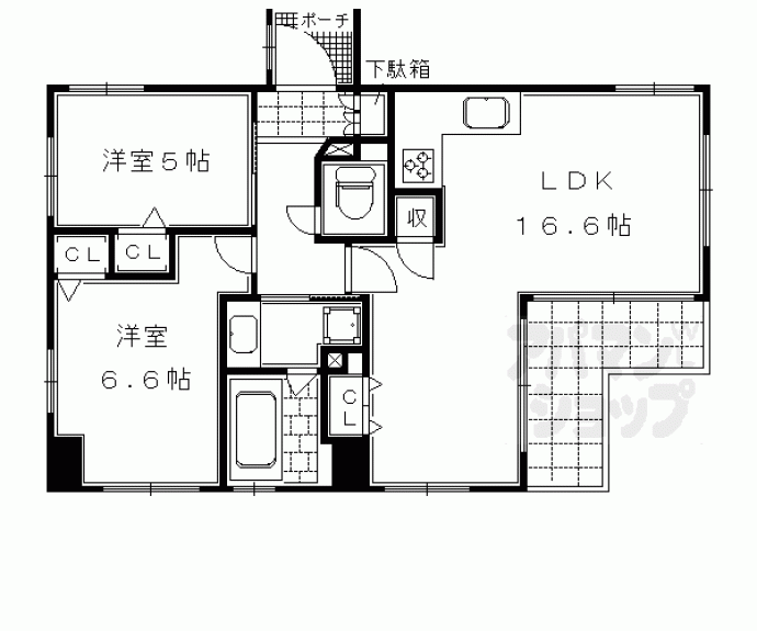 【プリオーレ京都高倉六角】間取