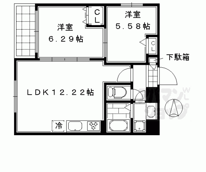 【四条コート西洞院】間取