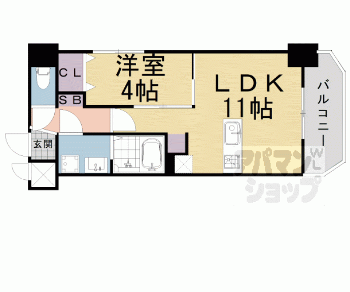 【クローナコート烏丸御池】間取