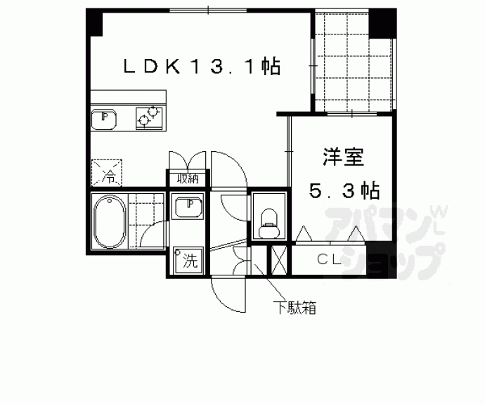【グラシア清水五条】間取
