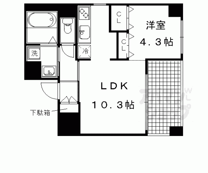 【御所南　晴風苑】間取