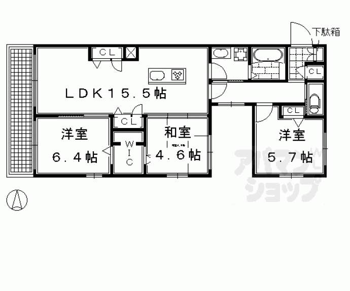 【セレーナ室町】間取