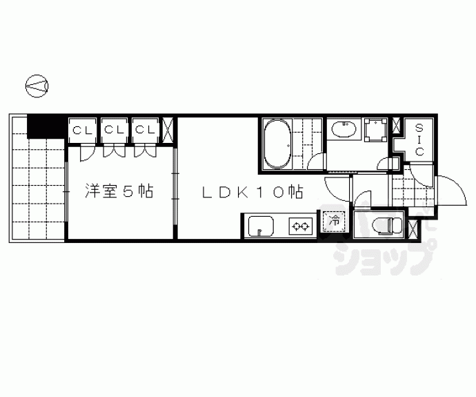 【ザ・京都レジデンス四条河原町】間取