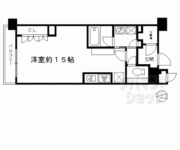 【ザ・京都レジデンス四条河原町】間取
