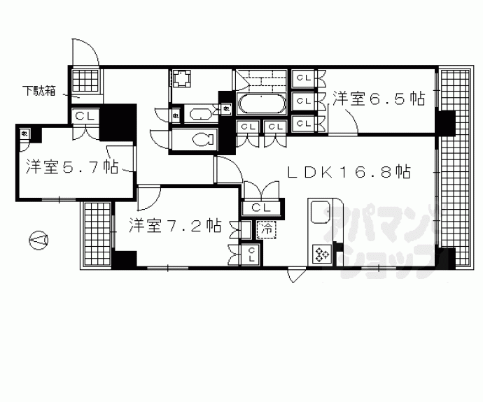 【ＳＯＨＯ烏丸】間取