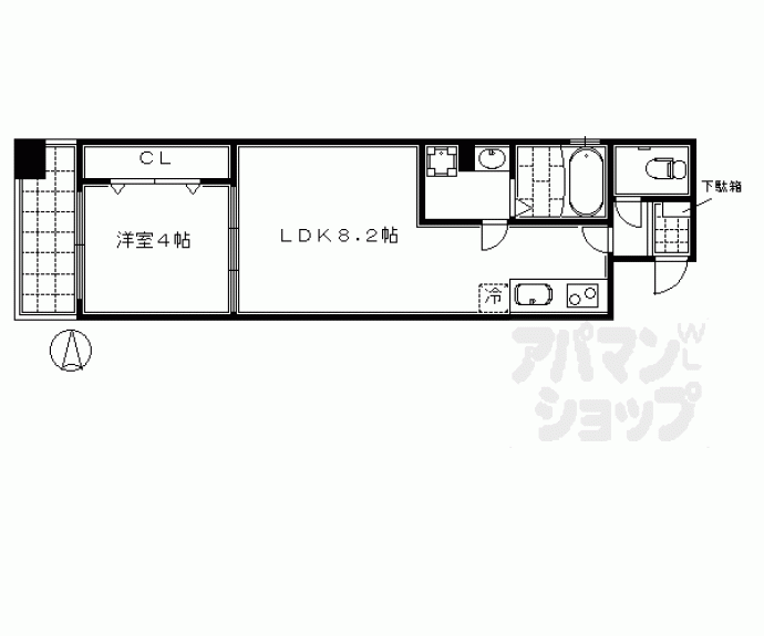【アイカーサ麩屋町】間取
