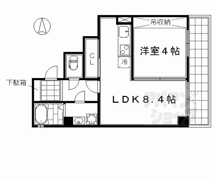 【アイカーサ麩屋町】間取