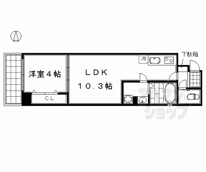 【アイカーサ麩屋町】間取