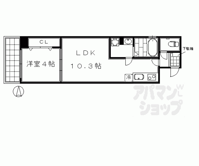 【アイカーサ麩屋町】間取