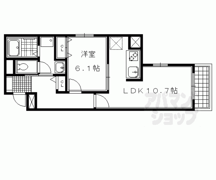 【Grange四条大宮】間取