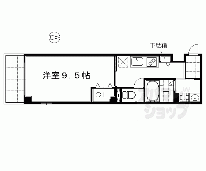 【ＰＡＴＩＯｄｅ．神泉苑】間取