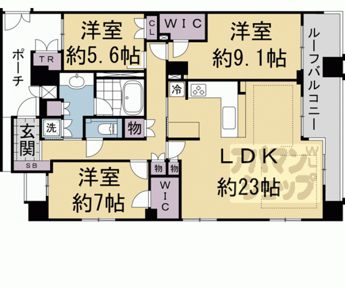 【グランレジェイド京都河原町】間取