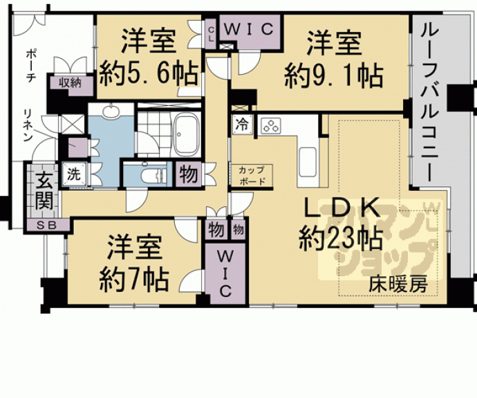 【グランレジェイド京都河原町】間取