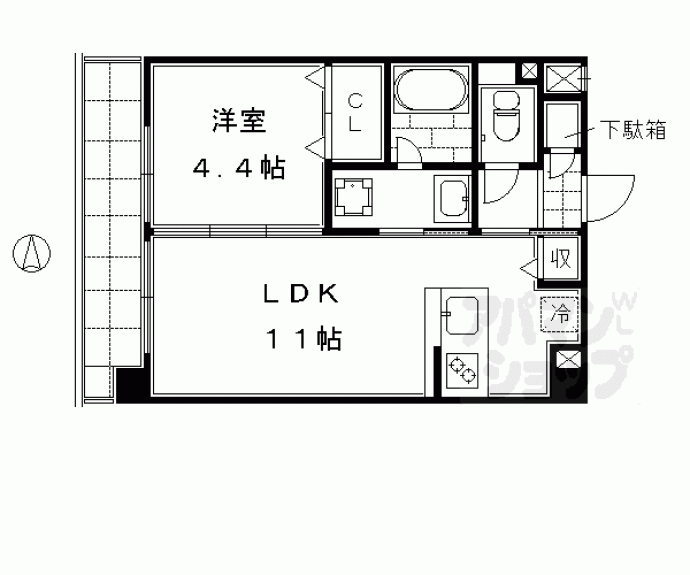 【京まちなか湖月】間取