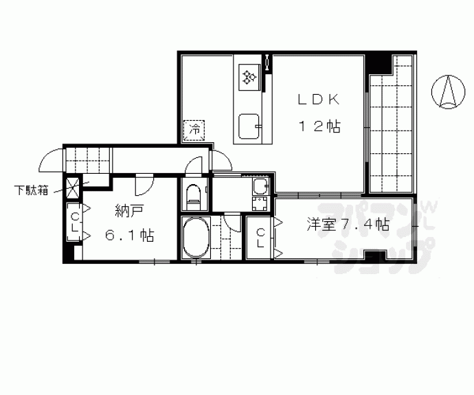 【京まちなか湖月】間取