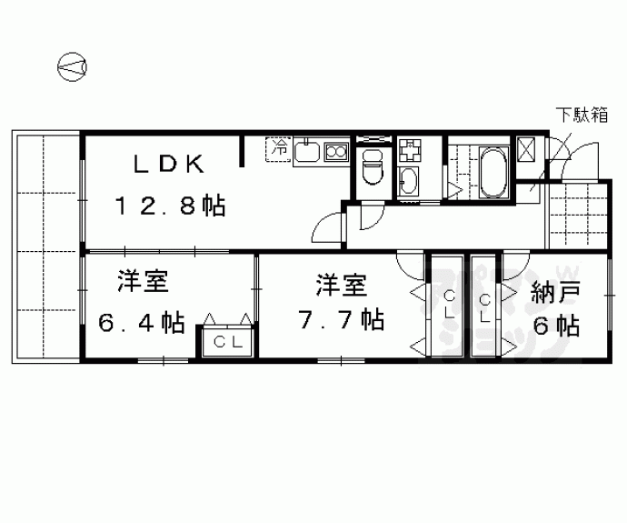 【ｉ．レジデンス六角】間取