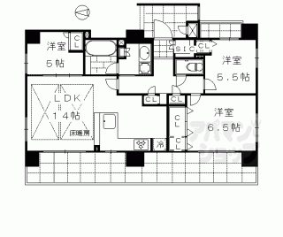 【プレサンスロジェ烏丸五条】