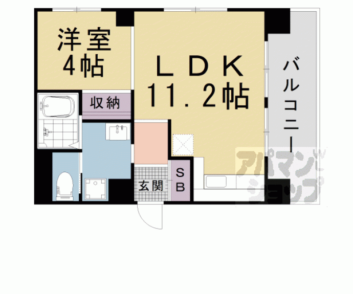 【ビスタ三条白川】間取