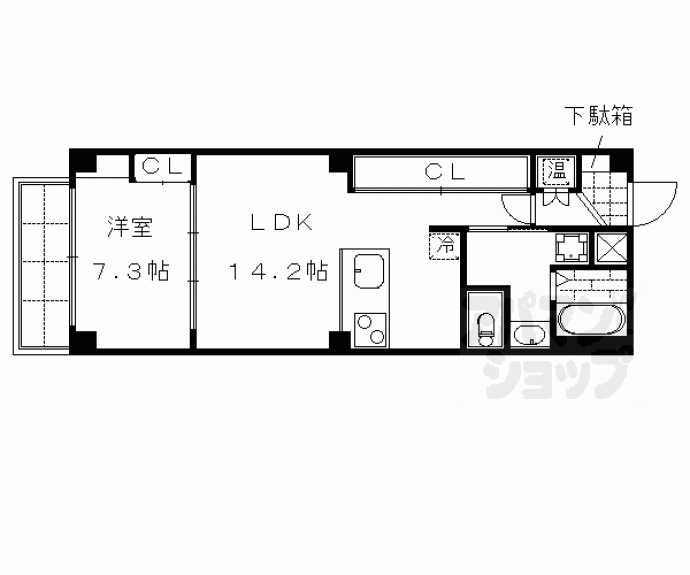 【Ｍｏｒｅ河原町Ⅱ】間取