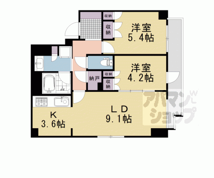 【クラッシィハウス御池柳馬場】間取