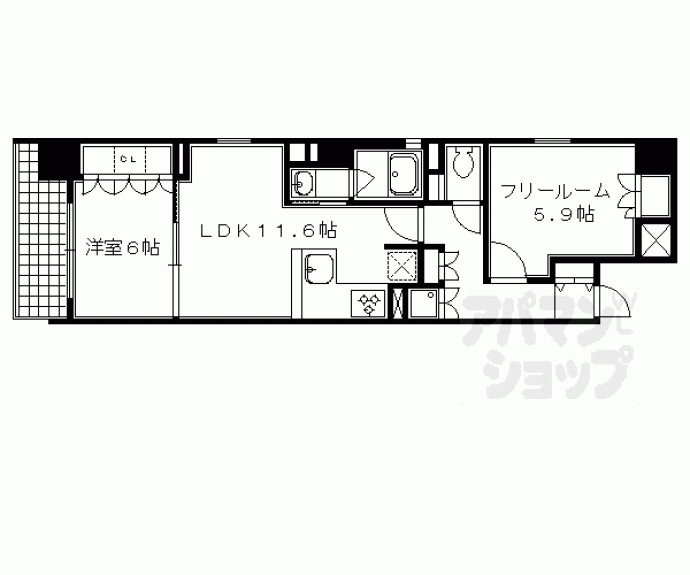 【リーガル京都烏丸東】間取