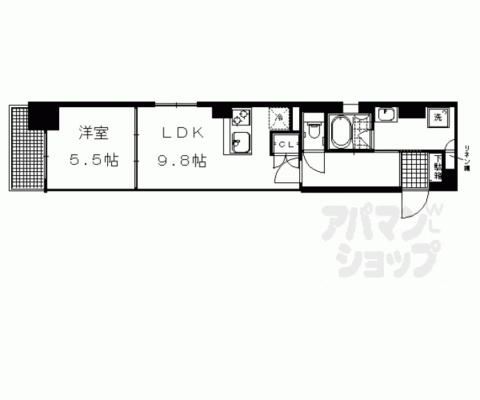 【リーガル京都烏丸東】間取