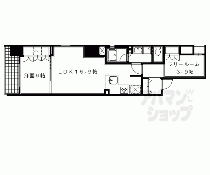 【リーガル京都烏丸東】間取