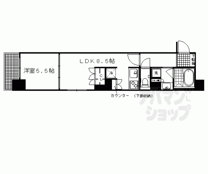 【リーガル京都烏丸東】間取