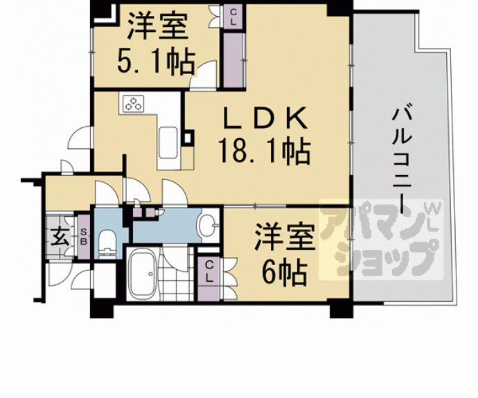 【ザ・京都レジデンス御所西乾御門】間取