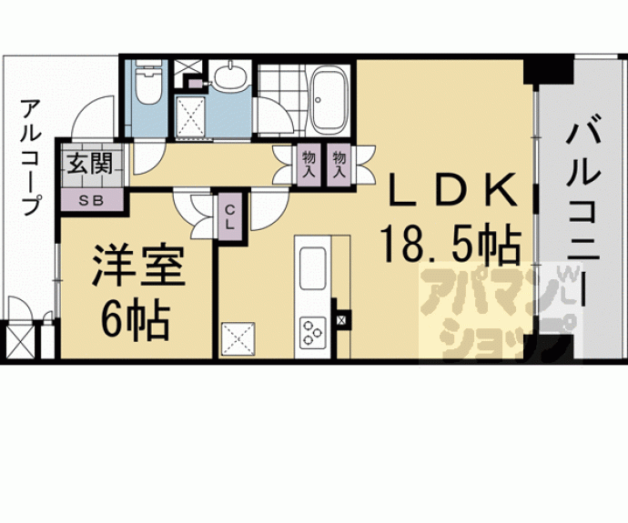 【イーグルコート御所南 衣棚別邸】間取