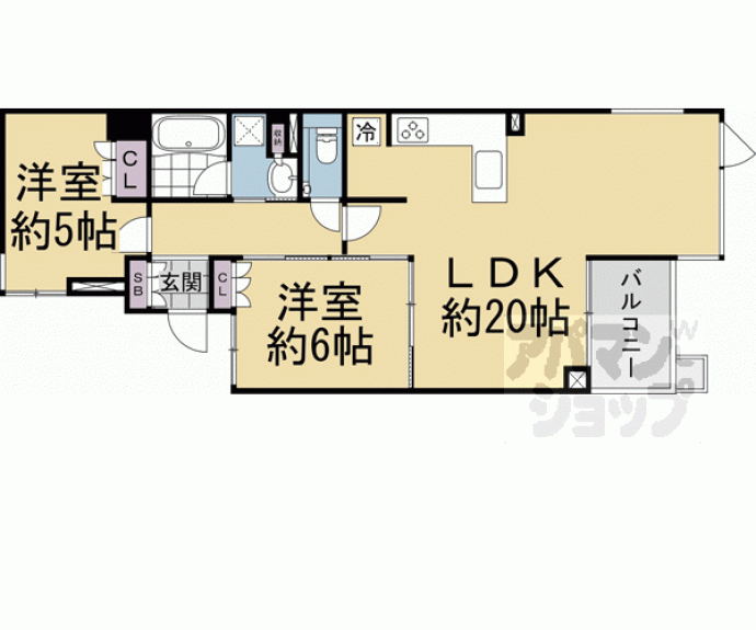 【プラウド京都東洞院】間取