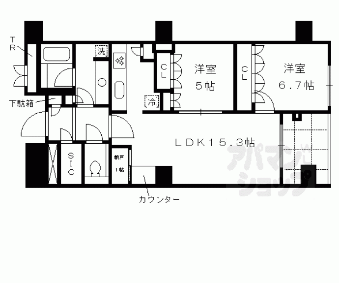 【グランドメゾン京都御池通】間取