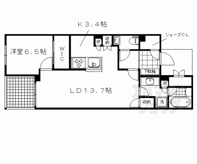 【グランドメゾン京都御池通】間取