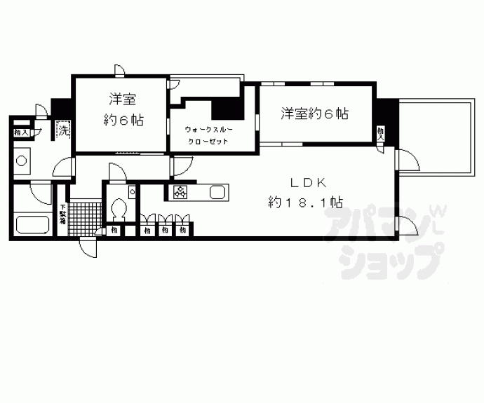 【グランドメゾン京都御池通】間取