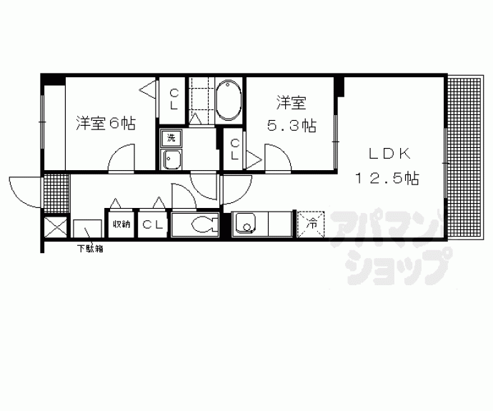 【カーサ小紅屋】間取