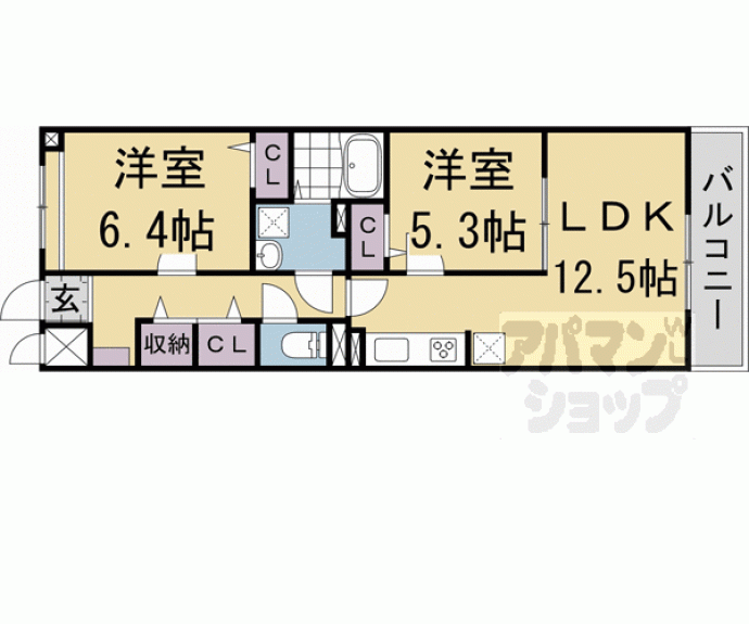 【カーサ小紅屋】間取