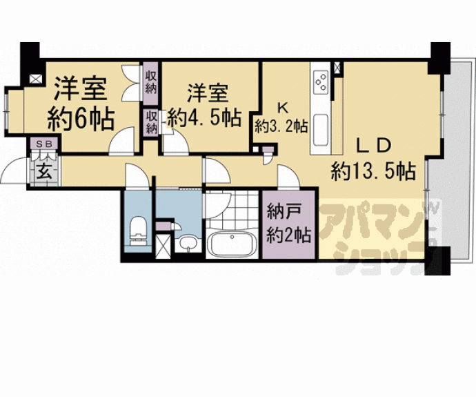 【リソシエ西洞院センシア】間取