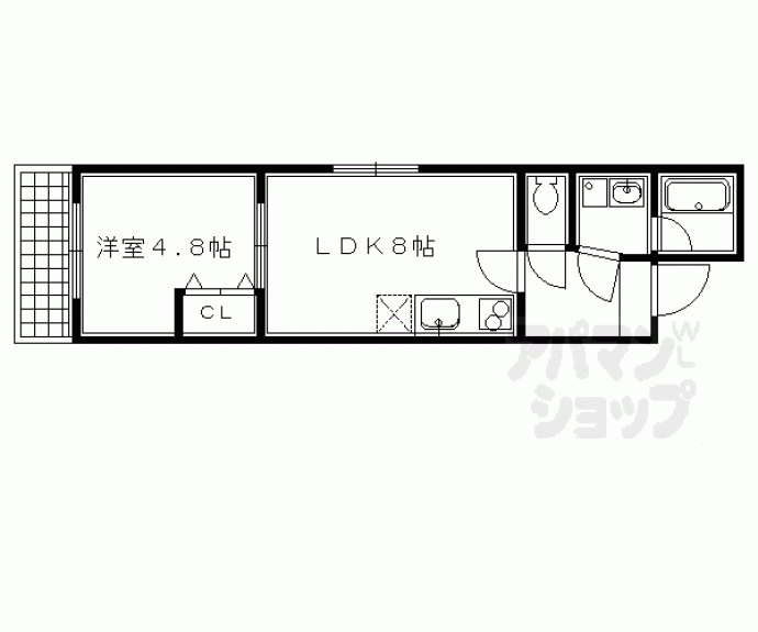 【EASE京都室町】間取