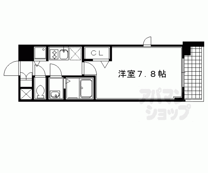【プレサンス京都天使突抜奏】間取