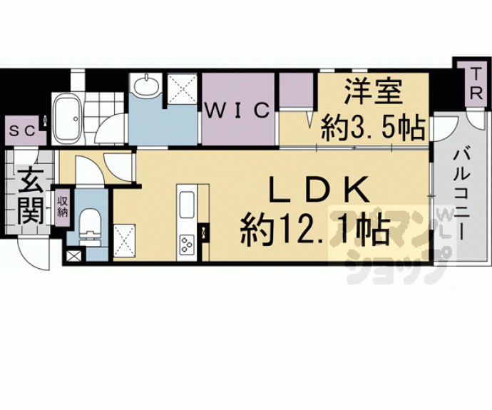 【アーバントラベライフ京都清水五条別邸】間取