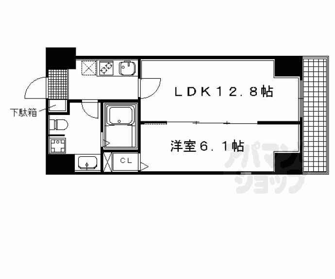 【アート四条堀川】間取