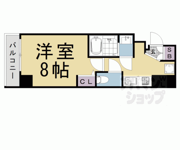 【エリタージュ新町】間取