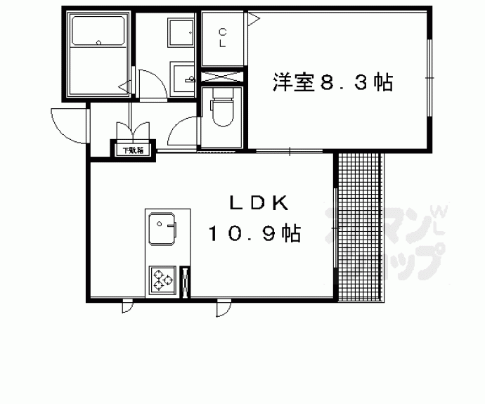 【アトリエール新町】間取