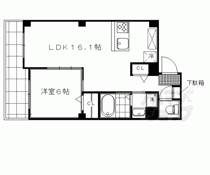 【グランディール烏丸】間取