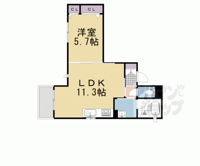 【Ｓｈａｍａｉｓｏｎ　呉春】間取