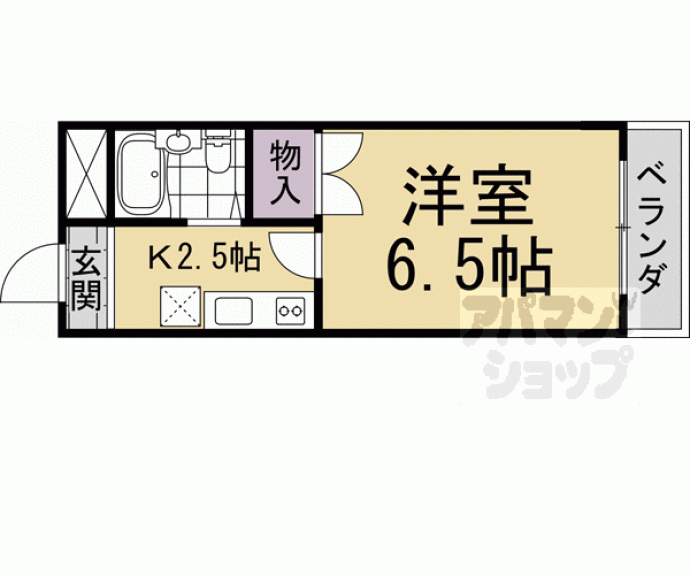 【コーポフナコシ】間取